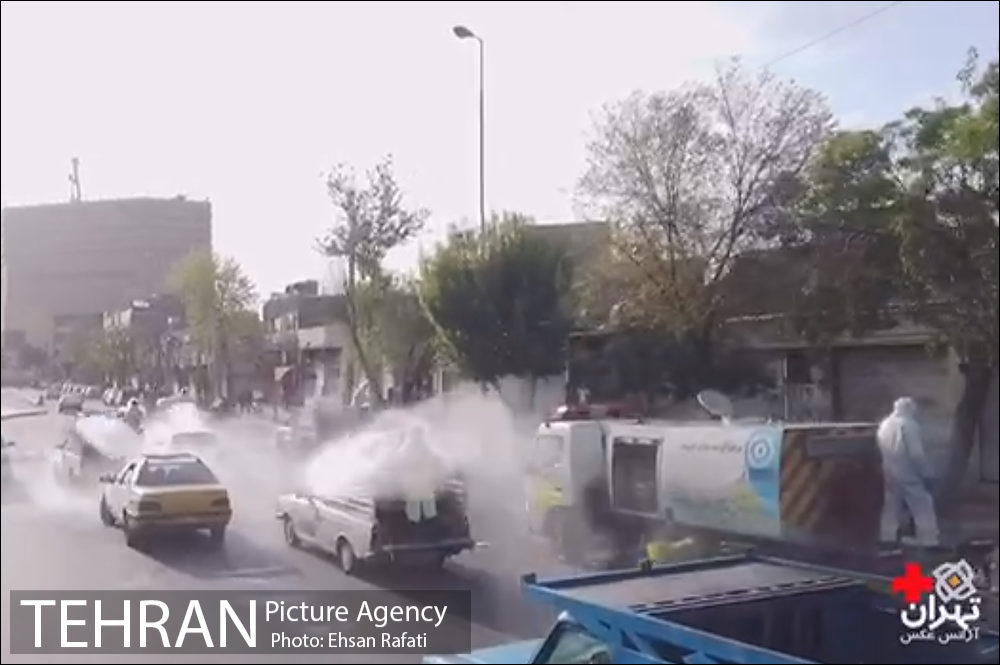 | ویدئو | عملیات ضدعفونی میدان شوش