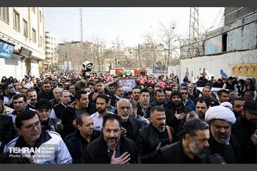 تشییع پیکر شهید آتش‌نشان «قریب رضا دارابی» 23