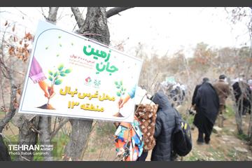 غرس 2000 نهال در بوستان جنگلی سرخه‌ حصار 13