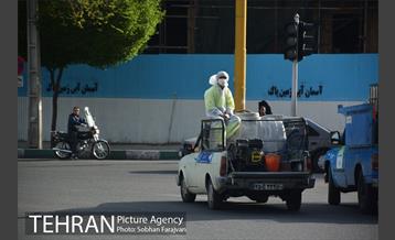 عملیات ضدعفونی معابر محله شوش  1