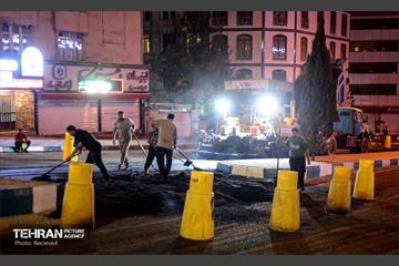 عملیات آسفالت ریزی در منطقه 5 36