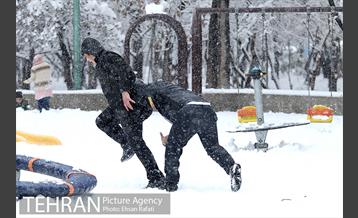 روز برفی پارک شهر 9