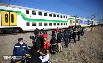 برخورد دو قطار متروی کرج - تهران 29