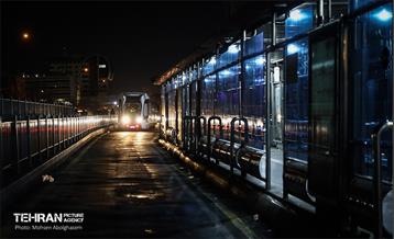 تست تراموای چرخ لاستیکی در تهران 27