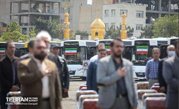 رونمایی از ۴۰ دستگاه اتوبوس شرکت واحد 12