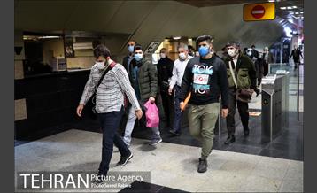 بازدید سخنگوی دولت از طرح استفاده اجباری ماسک در مترو 8