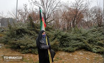 مراسم تشییع و تدفین شهید گمنام در بوستان ولایت 21