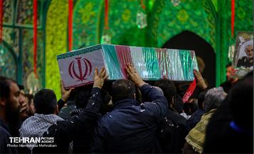 مراسم وداع با پیکرهای مطهر ۱۱۰ شهید گمنام دفاع مقدس 8