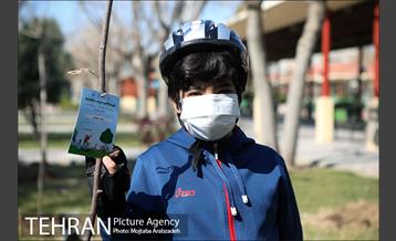 آیین درختکاری دوچرخه سواران تهران 22