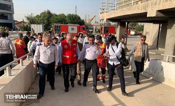 بازدید استاندار تهران از مرکز آموزش آتش‌نشانی شهرداری تهران 19