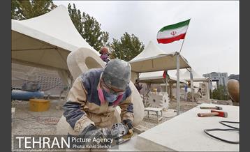 بازدید شهردار تهران از نهمین سمپوزیوم مجسمه سازی تهران 2