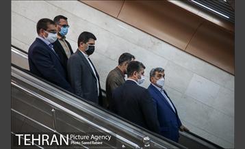 مراسم بهره برداری از ایستگاه های مترو اقدسیه و مرزداران 1