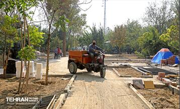 آخرین مراحل ساخت بوستان مادر و کودک "باغ نظر" 1