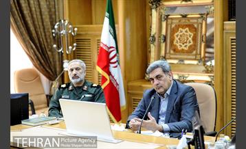 دیدار فرمانده سپاه محمد رسول الله تهران با شهردار تهران 3