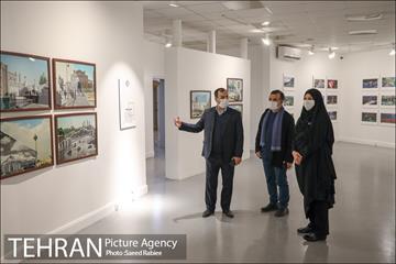 بازدید مدیران شهری و اعضای شورای شهر تهران از نمایشگاه تهران از منظر هنرمندان-2 31