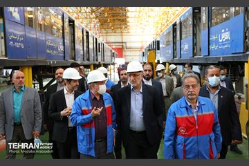 بازدید شهردار تهران از کارخانه واگن سازی 3