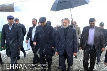 مراسم روز درختکاری با حضور شهردار تهران و رئیس مجلس 5
