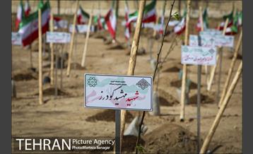 آیین بهره برداری از باغ راه شهدای مدافع سلامت 2