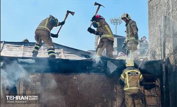 حریق در بازار تجریش 4