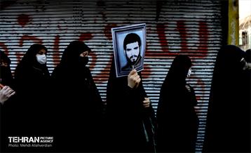 مراسم تشییع پیکر شهید سید مرتضى قدیرى در منطقه 10