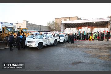 تمرین عملیات برف‌روبی در منطقه ۳  33