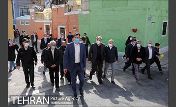 بازدید شهردار تهران از پروژه های مدیریت شهری منطقه 16