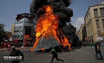 خیمه سوزان ظهر عاشورا در چهار راه گلوبندک  27