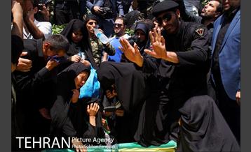 تشییع شهدای مدافع حرم تیپ فاطمیون 16