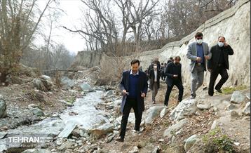 بازدید شهرداران منطقه 2 و 5 از دره فرحزاد
