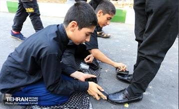 آیین پیاده‌روی جاماندگان اربعین حسینی در مناطق شهرداری تهران 13