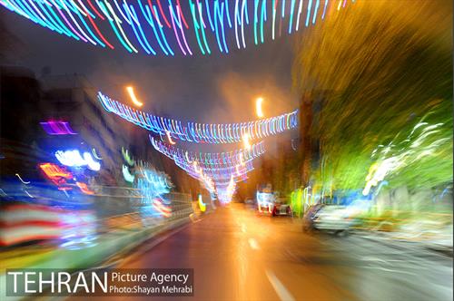 آذین بندی خیابان ولیعصر(عج) به مناسبت عید نیمه شعبان 9