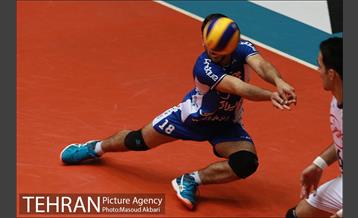 دیدار تیم های والیبال سایپا تهران و هاوش گنبد