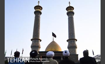 مراسم تعویض پرچم گنبد حرم حضرت عبدالعظیم (ع) 23