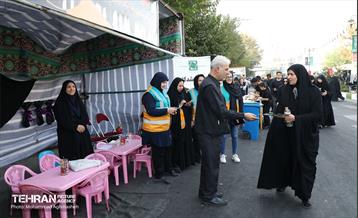 آیین پیاده‌روی جاماندگان اربعین حسینی در مناطق شهرداری تهران 22