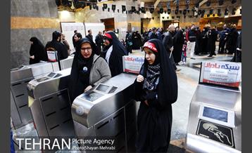 خدمت رسانی مترو در آیین تشییع سردار شهید قاسم سلیمانی -2 8