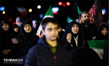 مراسم عزاداری شهادت رهبر انقلاب اسلامی در میدان شهدای هفتم تیر 29