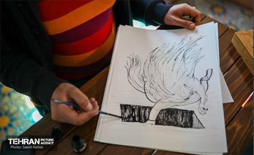 برگزاری ورکشاپ تخصصی کاریکاتور "آتیش نسوزونیم" 19