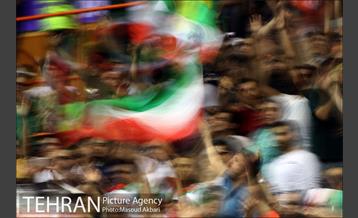 دیدار تیم های ملی والیبال ایران و بلژیک