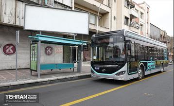 بهره‌برداری از اتوبوس های برقی شهر تهران 38