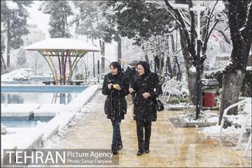 بارش برف در میدان نبوت (هفت حوض) 19