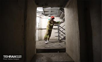 مسابقه پله‌نوردی آتش‌نشانان در برج میلاد 11