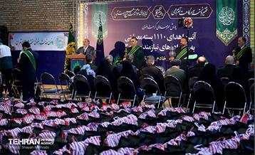 آئین اهدا 1100 بسته معیشتی در منطقه 3 شهرداری تهران 3