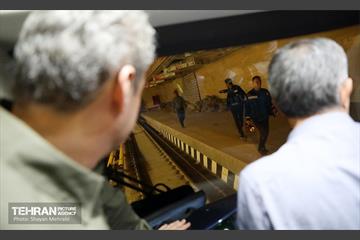 تست گرم بخش شمالی خط ۶ مترو تهران 35