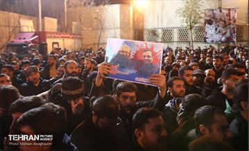 وداع با پیکر مطهر ۵ شهید حمله رژیم صهیونیستی 15