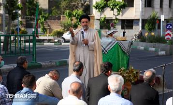 اقامه نماز عید فطر در محله کرمان 4