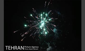 نور افشانی آسمان تهران به مناسب عید سعید فطر 1