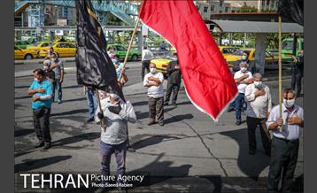 تکیه سیار عزای حسینی در پایانه تاکسیرانی سازمان آب 12