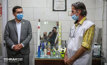 بازدید رئیس سازمان مدیریت بحران شهرداری تهران از گرمخانه خاوران 23