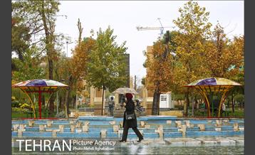 حال و هوای بارانی میدان هفت حوض  2