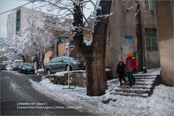 محله ده ونک در روزهای برفی تهران 18